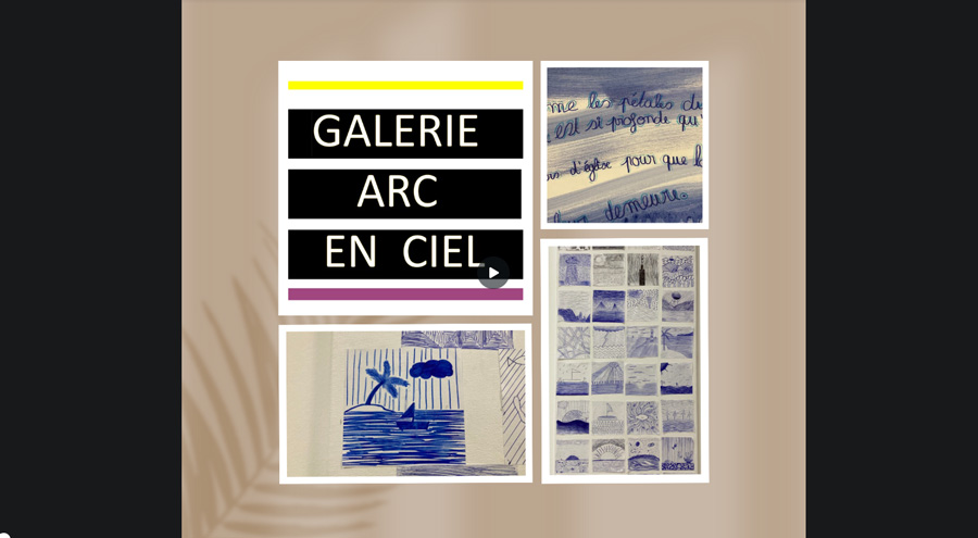 Une galerie Arc en ciel au collège