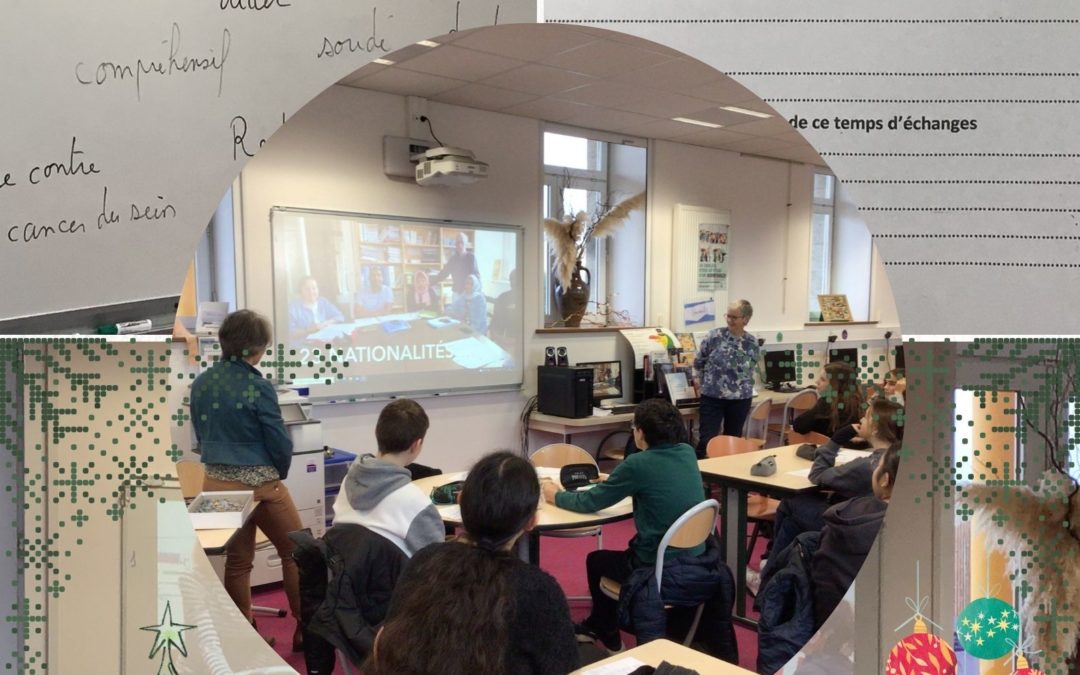 Rencontres entre les élèves de 3ème et Jacqueline et Annie, deux bénévoles qui interviennent auprès des migrants de Landivisiau